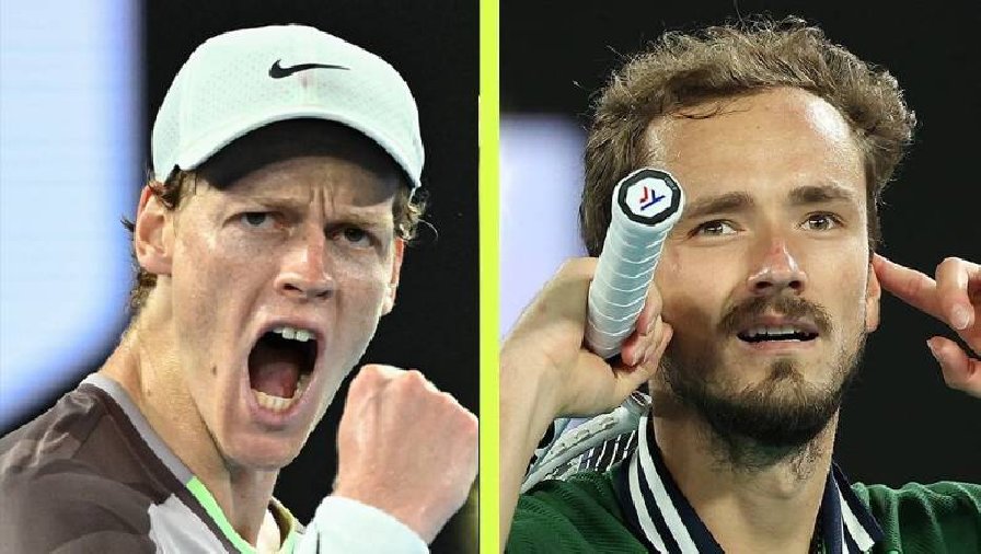 Xem trực tiếp tennis Chung kết Úc Mở rộng 2024 - Medvedev vs Sinner trên kênh nào?