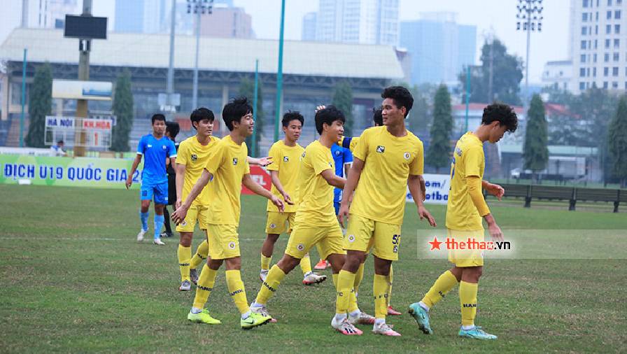 Hà Nội có 3 điểm đầu tiên tại vòng loại U19 Quốc Gia 2022