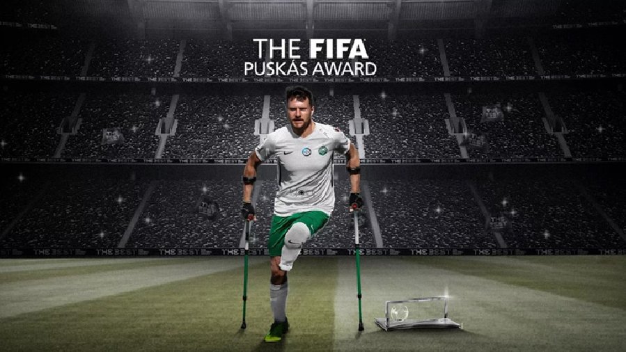 Siêu phẩm móc bóng của cầu thủ một chân thắng giải FIFA Puskas 2022