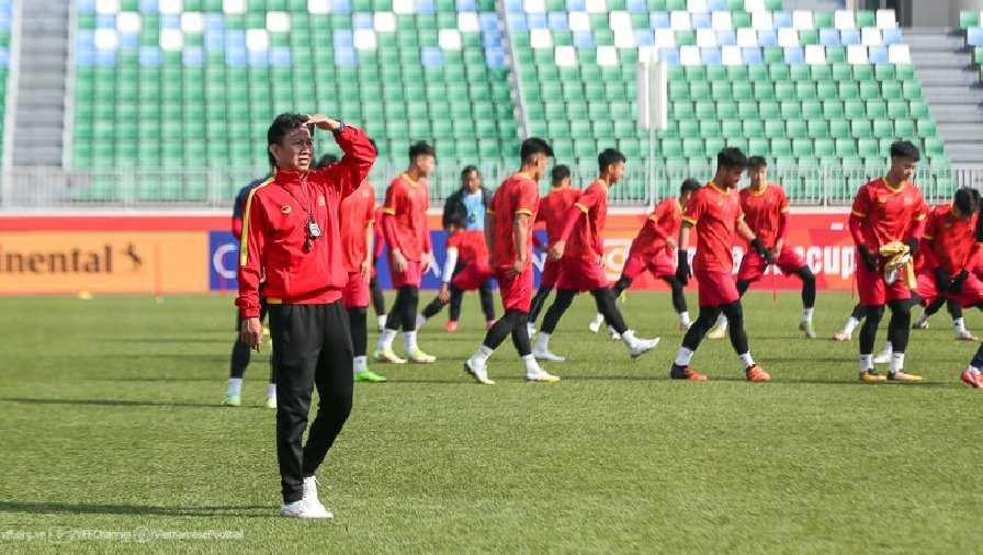 U20 Việt Nam tập luyện giữa trưa, sẵn sàng gây sốc trước U20 Australia