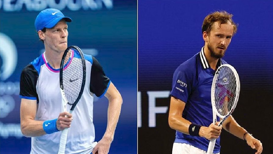 Kết quả tennis hôm nay 28/3: Medvedev và Sinner vào Bán kết Miami Open