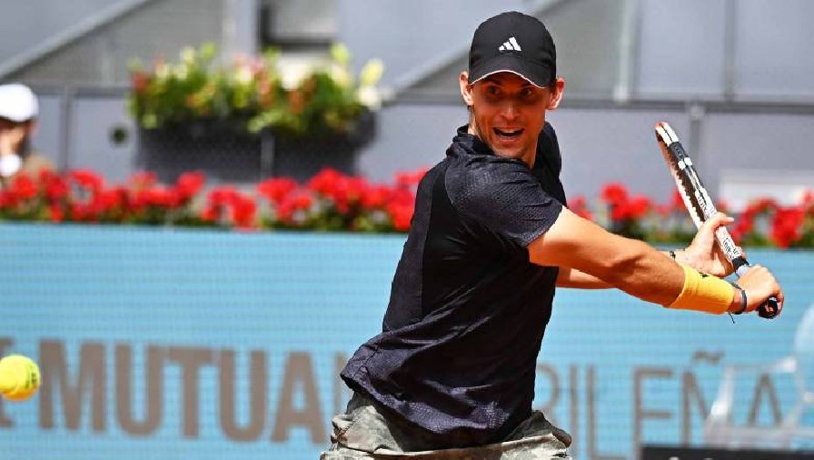 Kết quả tennis hôm nay 28/4: Dominic Thiem vào vòng 2 Madrid Open