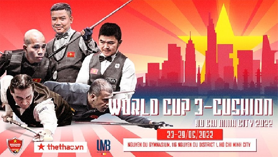 Xem lại vòng tứ kết Billiard World Cup 3C 2022 TPHCM: Dick Jaspers xuất trận!