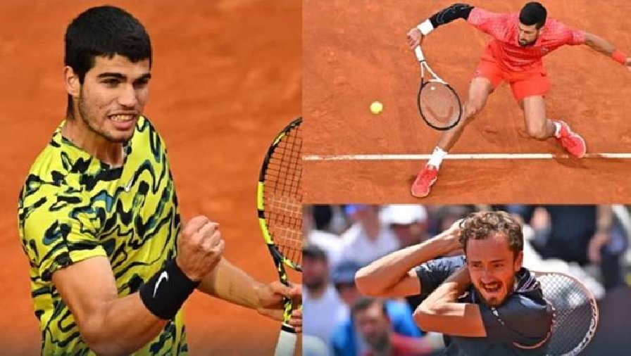 Danh sách hạt giống tại Roland Garros 2023: Djokovic chỉ xếp hạng 3