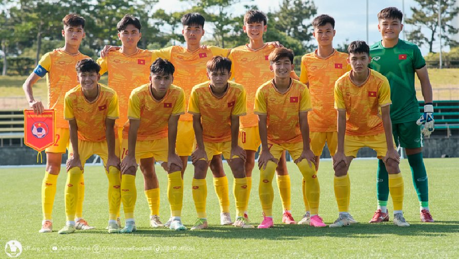U17 Việt Nam lại thắng lớn tại Nhật Bản, chạy đà ấn tượng trước thềm giải châu Á