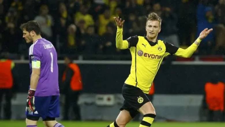 Ký ức Real vs Dortmund: Reus tỏa sáng khiến chủ tịch Perez xém ngất ngay trên sân