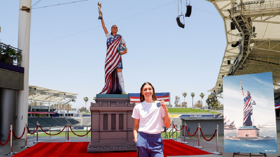 Thủ quân tuyển Mỹ được dựng tượng trước thềm World Cup nữ 2023
