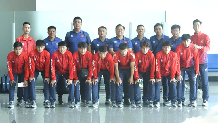 Futsal Việt Nam lên đường tham dự Đại hội Thể thao Sinh viên Đông Nam Á 2022