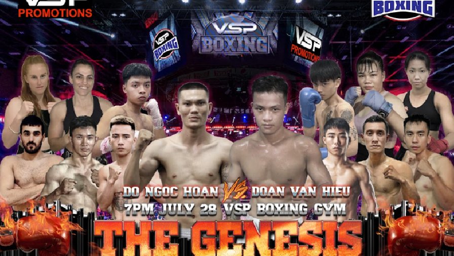 Lịch thi đấu giải Boxing chuyên nghiệp VSP The Genesis
