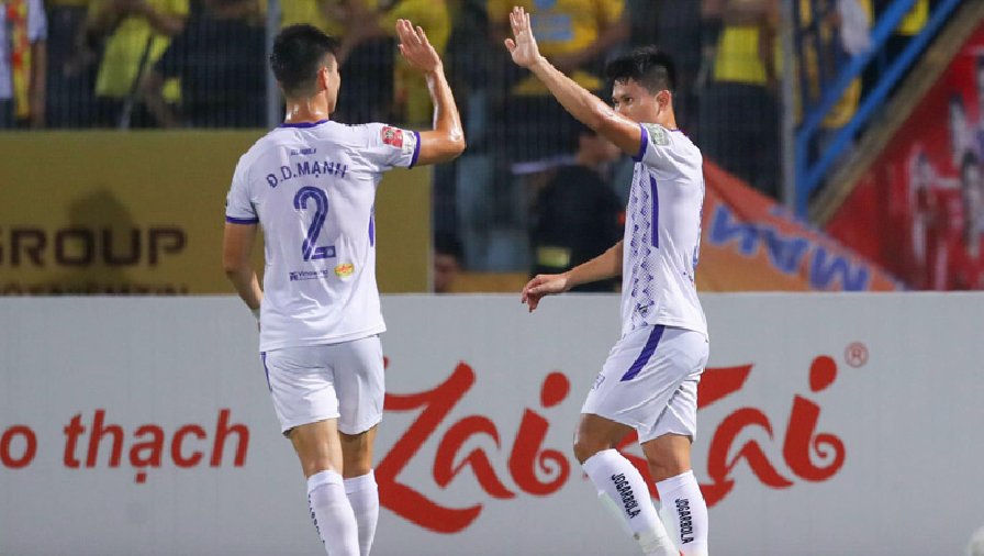 Kết quả bóng đá Hà Nội vs Nam Định: Trở lại ngôi đầu
