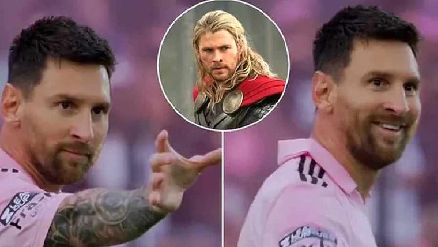 Lionel Messi ‘hóa thân’ thành Thor khi ăn mừng trong màu áo Inter Miami