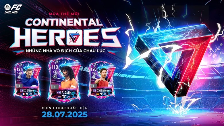 FC ONLINE: Messi chính thức vượt mặt CR7 trong mùa thẻ mới Continental Heroes