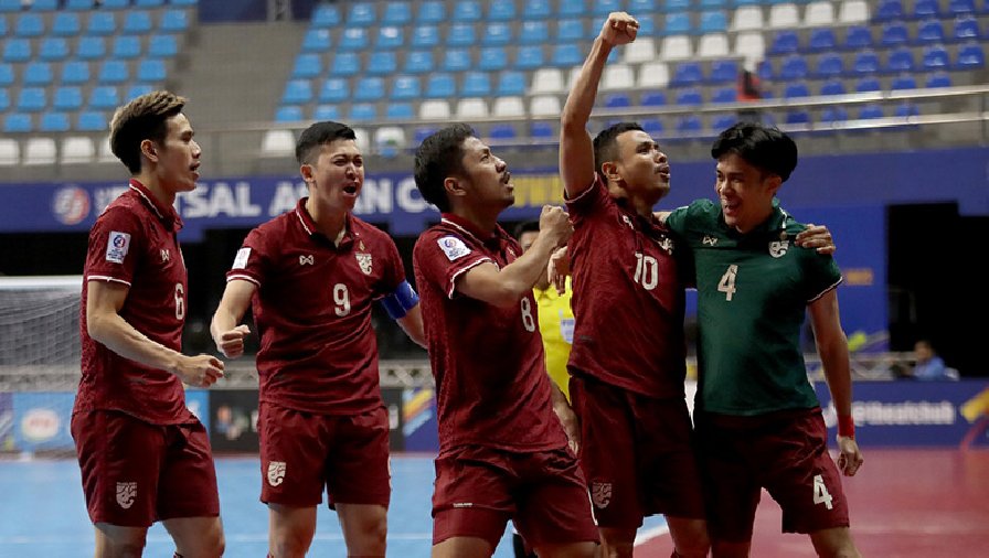 Thái Lan ngược dòng trước Iraq ở giải Vô địch Futsal châu Á 2022