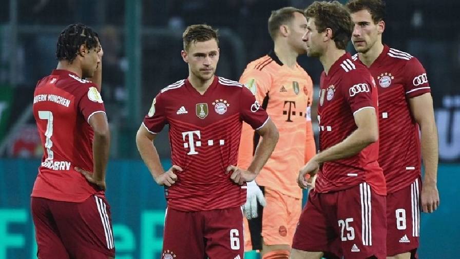 Bayern Munich thảm bại 0-5 như MU, dừng bước tại Cúp Quốc gia Đức từ vòng 2