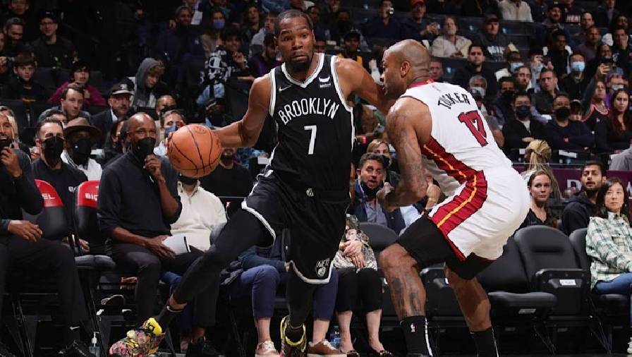Durant thăng hoa, Brooklyn Nets vẫn bị Miami Heat đả bại