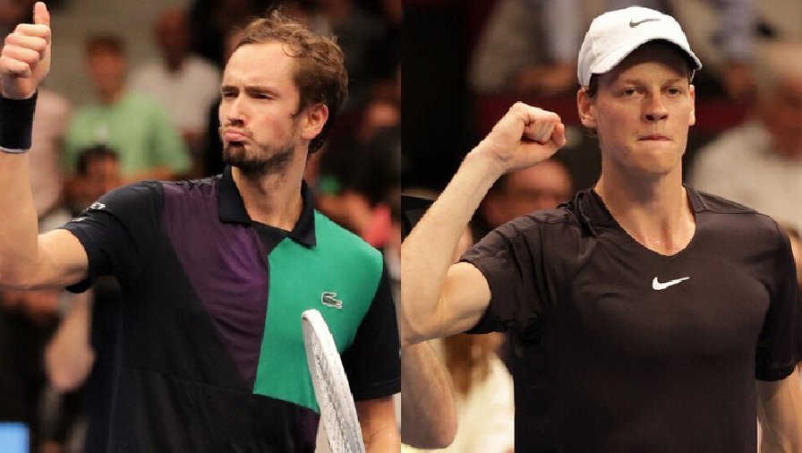 Trực tiếp tennis Medvedev vs Sinner, Tứ kết Vienna Open - 20h30 ngày 28/10
