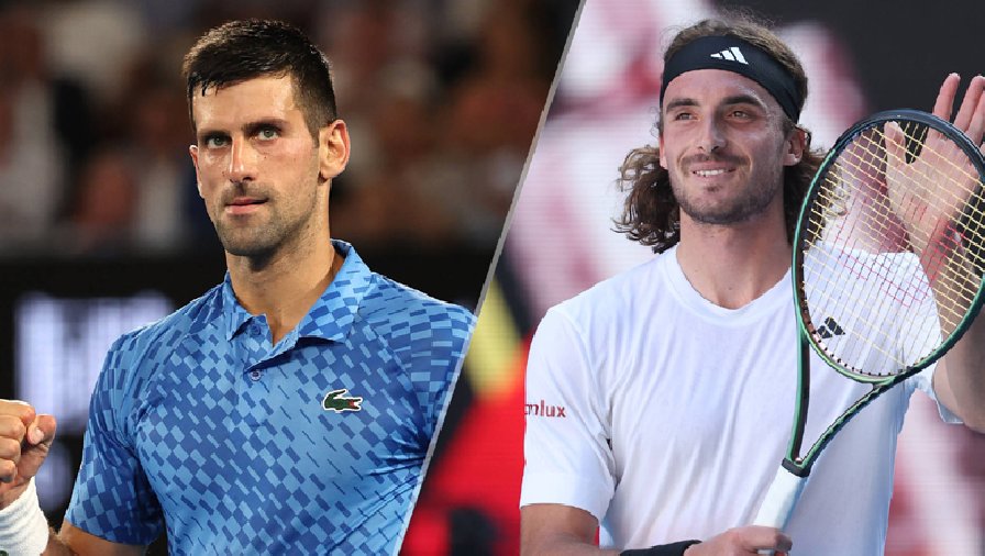 Djokovic và Tsitsipas tranh ngôi số 1 thế giới ở chung kết Úc Mở rộng 2023