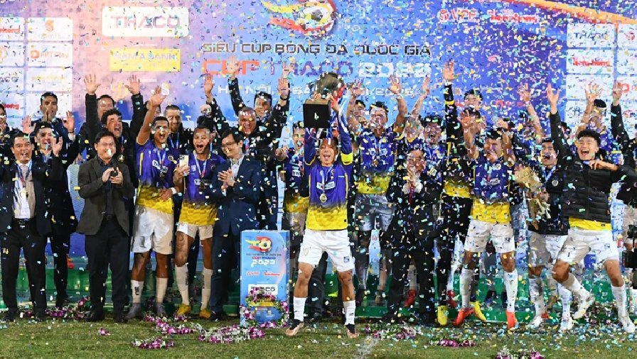 Hà Nội FC xác lập thành tích 'vô tiền khoáng hậu' ở Siêu cúp Quốc gia 