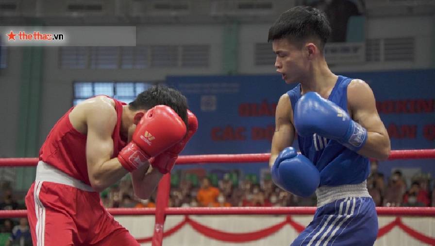 Võ sĩ Nghệ An đánh bại Sẳm Minh Phát ở giải Boxing toàn quốc