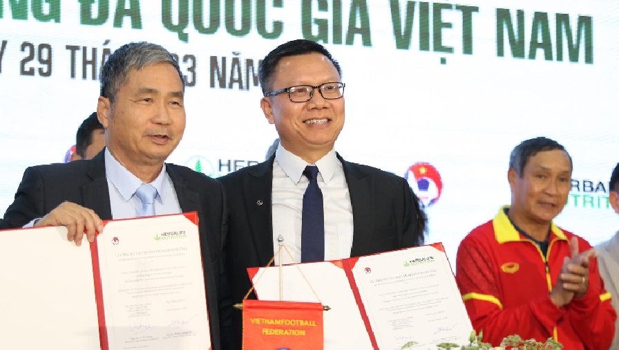 Nhà tài trợ dinh dưỡng tiếp tục đồng hành cùng ĐT Việt Nam