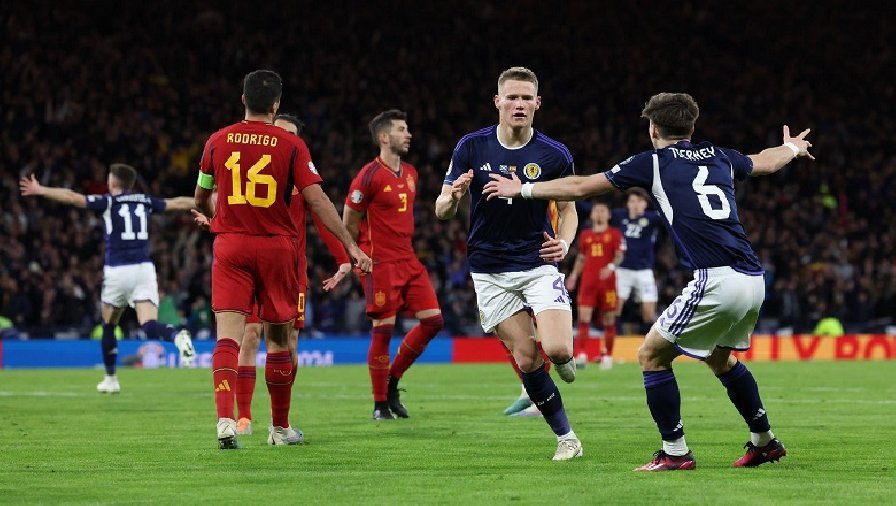 Sao MU lập cú đúp trận thứ hai liên tiếp, Scotland gây sốc trước Tây Ban Nha