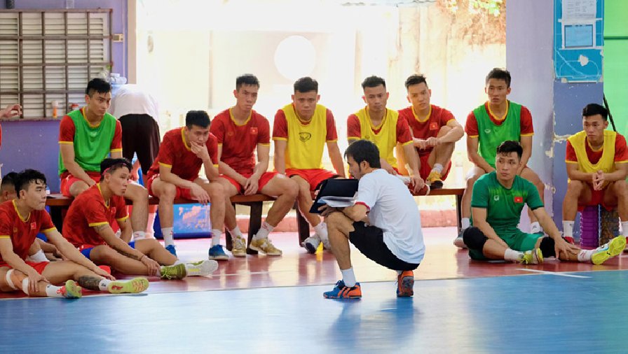 ĐT futsal Việt Nam loại 2 cầu thủ ở đợt tập huấn trước SEA Games 31