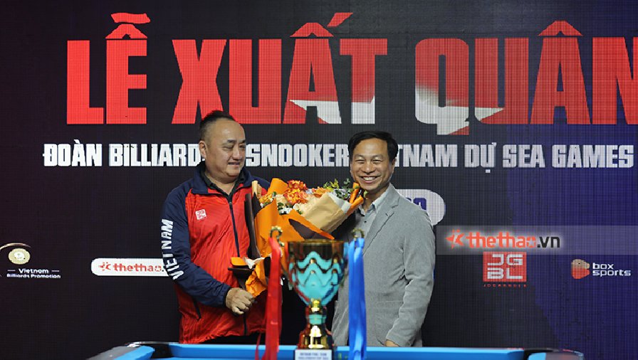 ĐT Billiards và Snooker Việt Nam xuất quân tham dự SEA Games 32