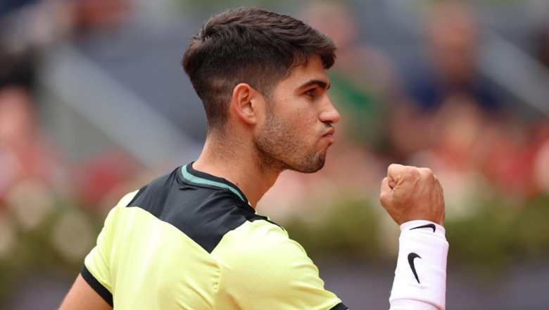 Alcaraz dễ dàng giành vé vào vòng 4 Madrid Open, Holger Rune gây thất vọng