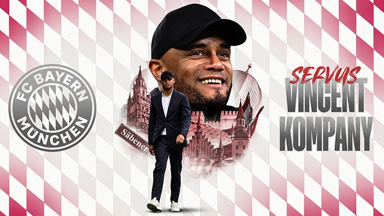 CHÍNH THỨC: Vincent Kompany trở thành HLV trưởng Bayern Munich