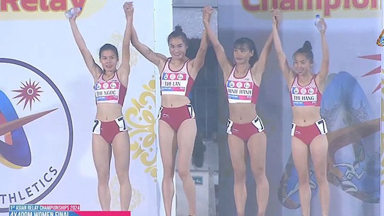Đội tiếp sức 4x400m nữ Việt Nam vẫn đứng hạng 30 thế giới, khó giành vé dự Olympic 2024