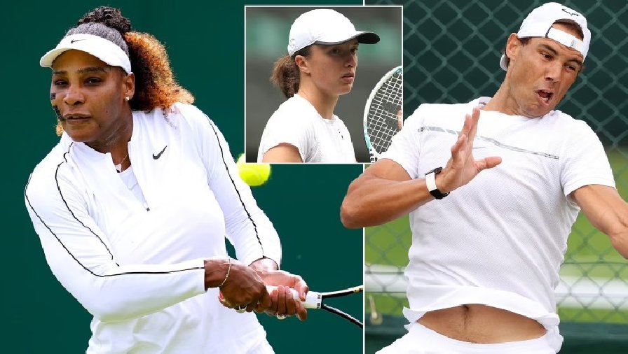 Kết quả tennis ngày 28/6: Nadal vào vòng 2 Wimbledon, Serena Williams bị loại