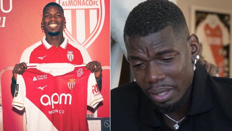 Pogba bật khóc ngày tái xuất, chính thức khoác áo Monaco sau 18 tháng bị treo giò