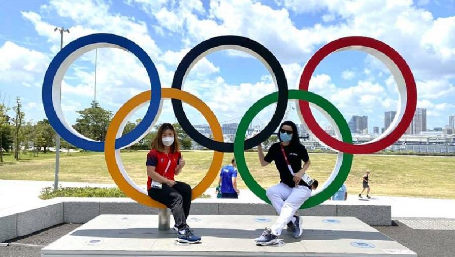 Nguyễn Thùy Linh và Hoàng Thị Duyên dạo bước làng Olympic trước ngày chia tay Tokyo 2021