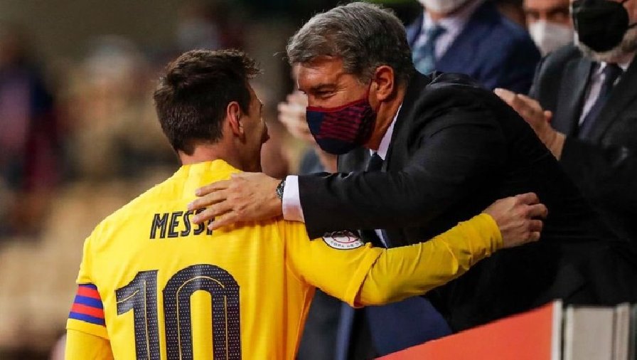 Laporta ngầm hé lộ tham vọng đưa Messi trở lại Barca trong hè 2023