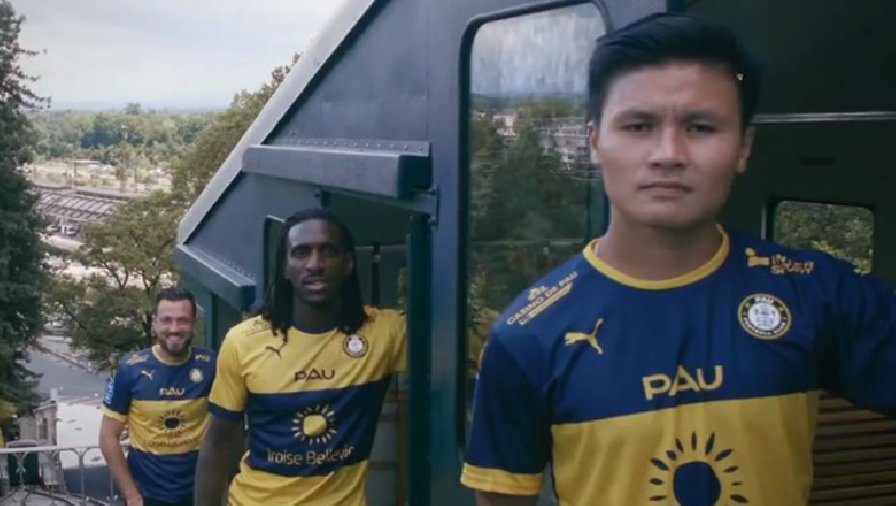 Quang Hải xuất hiện như siêu sao trong video quảng bá của Pau FC