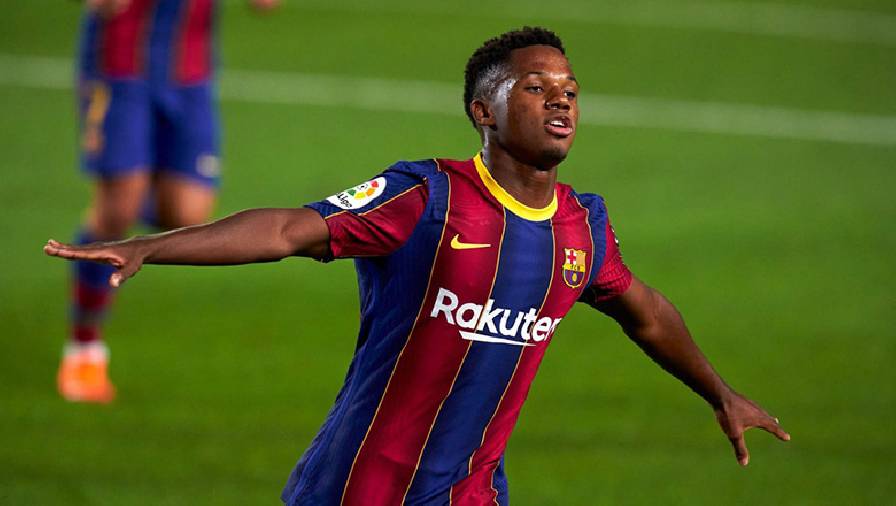 Ansu Fati thừa kế áo số 10 của Messi tại Barca?