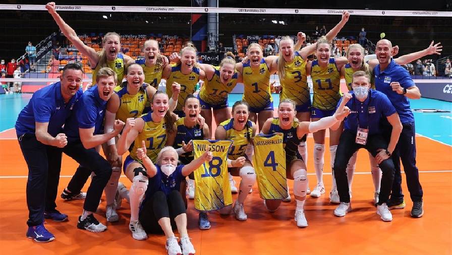 Vòng 1/8 Giải bóng chuyền nữ vô địch châu Âu 2021: Thụy Điển, Hà Lan ghi danh vào tứ kết