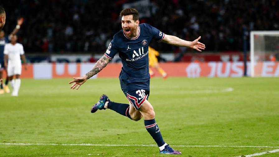 Messi ghi bàn đầu tiên cho PSG sau pha đánh gót của Mbappe