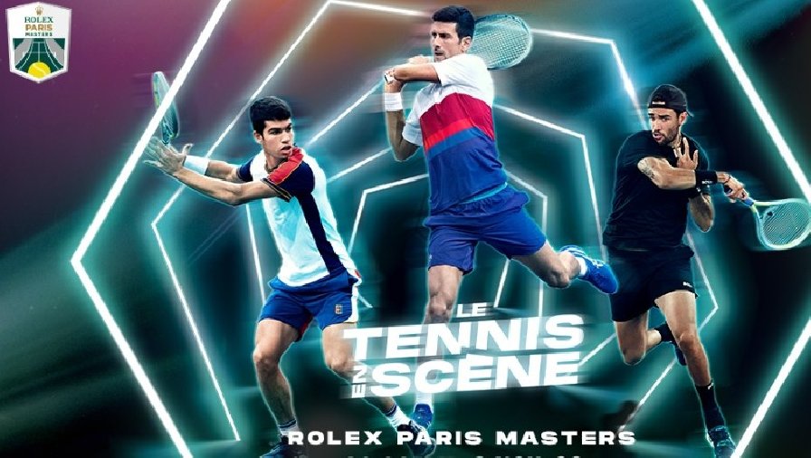 Xem trực tiếp tennis Paris Masters 2022 ở đâu, trên kênh nào?