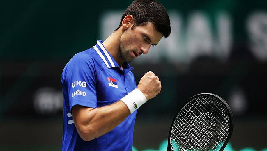 Djokovic cùng Serbia giành ‘vé vớt’ vào tứ kết Davis Cup 2021