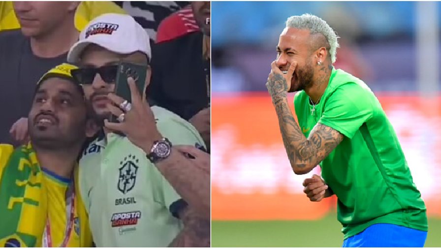 CĐV đua nhau chụp ảnh với Neymar 'fake' trong trận Brazil gặp Thụy Sĩ