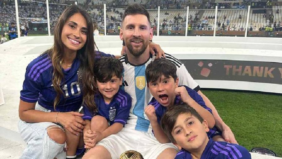 Ba cậu ấm tinh nghịnh nhà Messi: Đã đẹp trai còn đá bóng giỏi, tương lai nối nghiệp bố