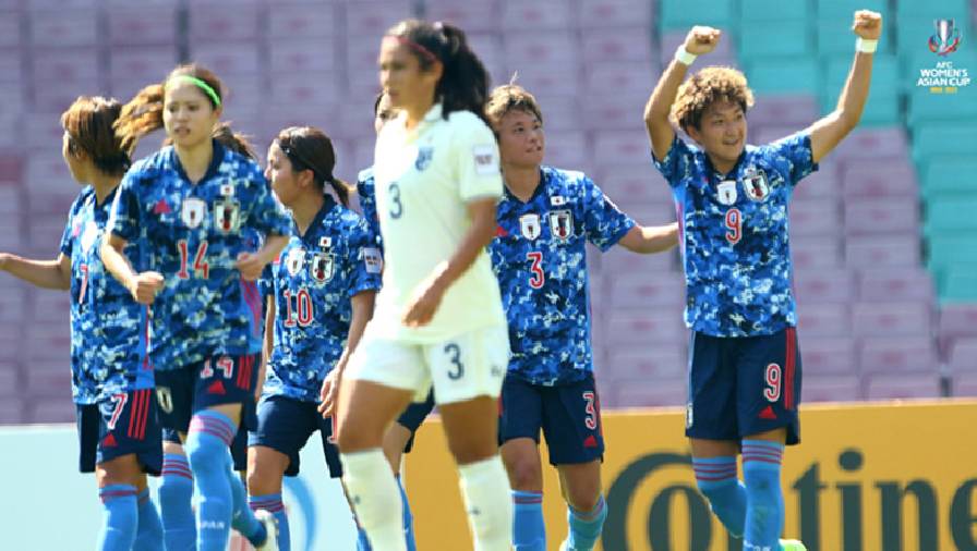 Kết quả Asian Cup nữ 2022: Nhật Bản phô trương sức mạnh trước Thái Lan