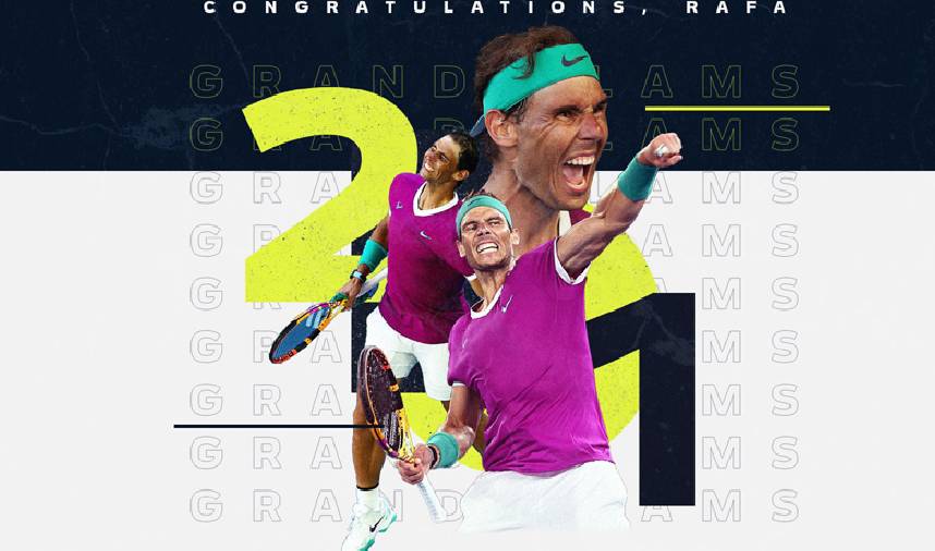 Nadal lập kỷ lục giành 21 Grand Slam sau khi vô địch Úc Mở rộng 2022