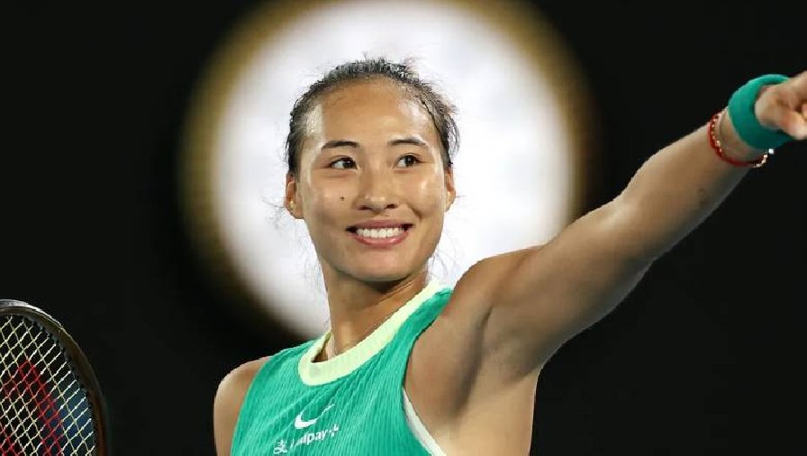Tay vợt Trung Quốc Zheng Qinwen lọt top 10 WTA sau ngôi á quân Úc Mở rộng 2024