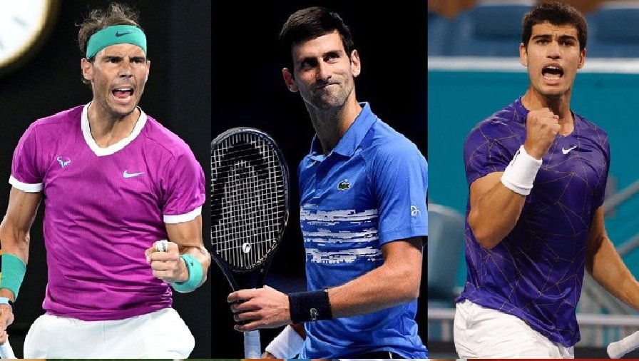 Bốc thăm Madrid Open 2022: Nadal, Djokovic và Alcaraz chung nhánh