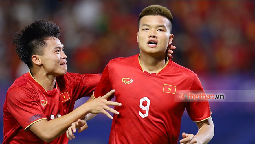 Văn Tùng ghi bàn nhanh thứ 3 lịch sử SEA Games cho Việt Nam 