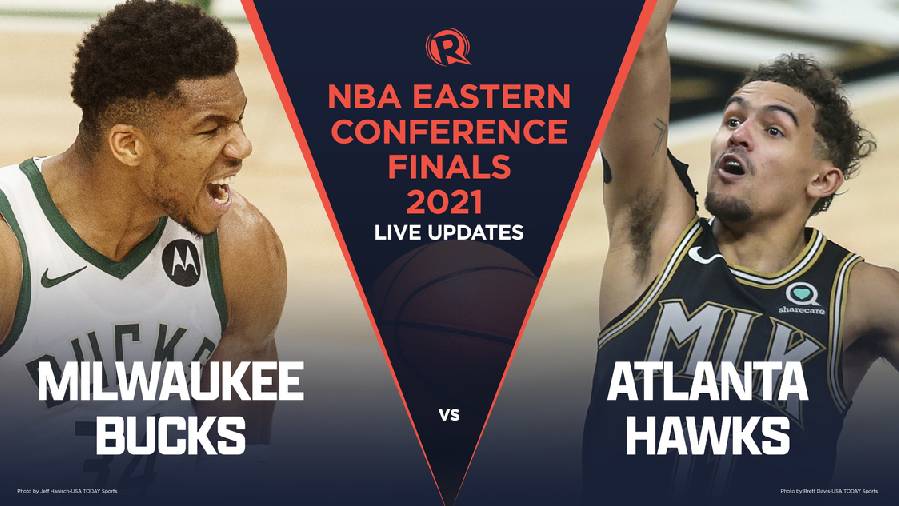 Xem trực tiếp NBA Playoffs 2021: Hawks vs Bucks Game 4 (7h30, ngày 30/6)