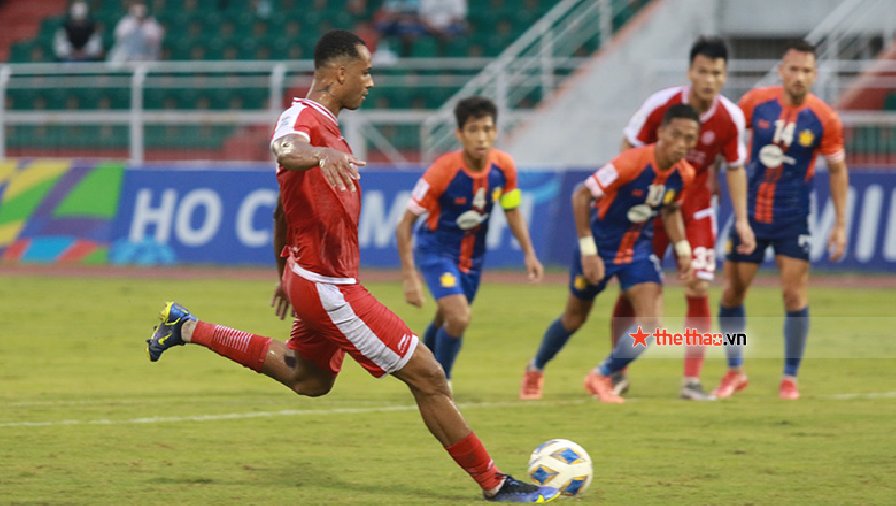 Trận Viettel vs Hougang United có 4 quả penalty trong hiệp 1