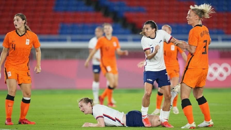 Bóng đá nữ Olympic Tokyo 2021: Mỹ đánh bại Hà Lan trong trận cầu điên rồ